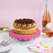Load image into Gallery viewer, Pink Metal Cake Stand