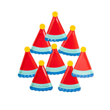 Load image into Gallery viewer, HBD841 - Blue Birthday Hat Shaped Plate