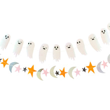 Load image into Gallery viewer, HNT807 - Happy Haunting Iridescent Mini Banner Set