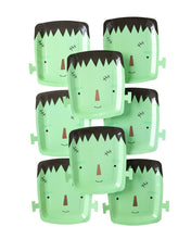 Load image into Gallery viewer, MON1040 - Frank & Mummy Frankenstein Shaped Paper Plate