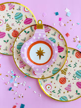Load image into Gallery viewer, Vintage Pink Christmas Ornament Plates