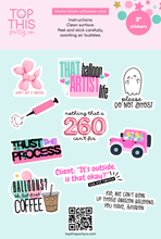 Load image into Gallery viewer, 10 Pack Stickers - Decals Balloon Artist Edition
