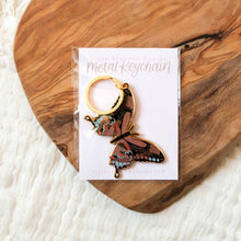 Load image into Gallery viewer, Pink Swallowtail Metal Keychain 2x2 in.