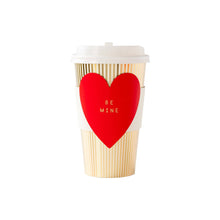 Load image into Gallery viewer, PLTG157 - Red Be Mine Heart To-Go Cups (8 ct)

