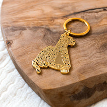 Load image into Gallery viewer, Cheetah Metal Keychain 2x2 in.