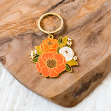 Load image into Gallery viewer, Fall Bouquet Metal Keychain 2x2 in.