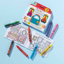 Load image into Gallery viewer, iHeartArt Jr House of Crayons with coloring book