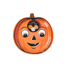 Load image into Gallery viewer, Vintage Halloween Pumpkin Shaped Paper Plate Set