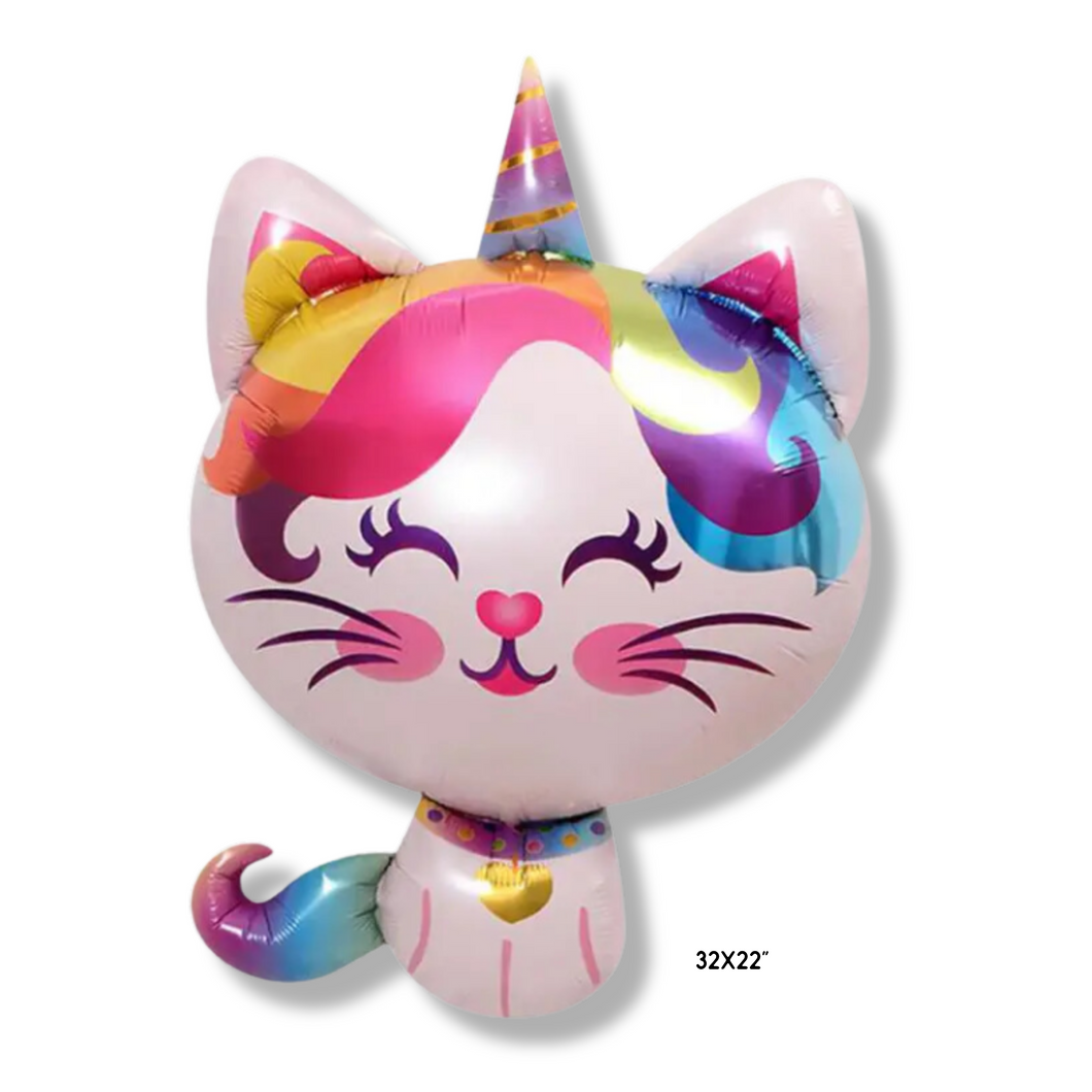 Unicorn Cat Foil Balloon