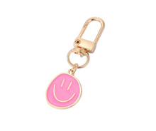 Load image into Gallery viewer, Happy Face Charm Keychain

