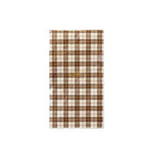 Load image into Gallery viewer, Harvest Brown Plaid Paper Dinner Napkin