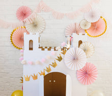 Load image into Gallery viewer, PRC804 - Princess Crowns and Pom Pom Tulle Banner Set