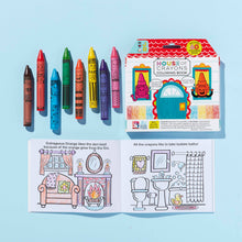 Load image into Gallery viewer, iHeartArt Jr House of Crayons with coloring book