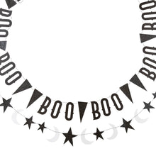 Load image into Gallery viewer, Vintage Halloween Boo With Stars Banner Set