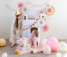 Load image into Gallery viewer, PRC804 - Princess Crowns and Pom Pom Tulle Banner Set