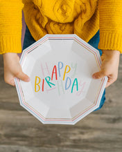 Load image into Gallery viewer, OPB840 - Oui Party Birthday Hexagon Paper Plate