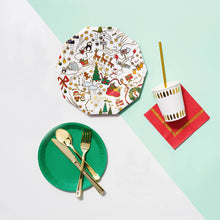 Load image into Gallery viewer, North Pole Large Plates (10 per pack)