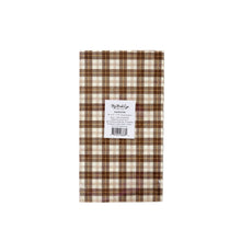 Load image into Gallery viewer, Harvest Brown Plaid Paper Dinner Napkin