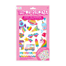 Load image into Gallery viewer, Tattoo Palooza Temporary Glitter Tattoo: Over The Rainbow