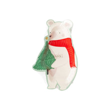 Load image into Gallery viewer, SNW930 - Snow Fun Bear Shaped Plate