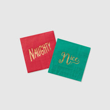 Load image into Gallery viewer, Naughty and Nice Napkins (25 Per Pack)
