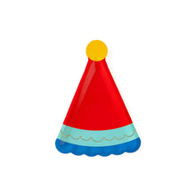 Load image into Gallery viewer, HBD841 - Blue Birthday Hat Shaped Plate