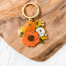 Load image into Gallery viewer, Fall Bouquet Metal Keychain 2x2 in.