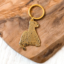 Load image into Gallery viewer, Cheetah Metal Keychain 2x2 in.