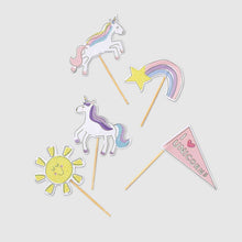 Load image into Gallery viewer, Unicorn Dreams Mini Toppers (10 per pack)