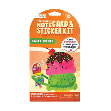 Load image into Gallery viewer, Tiny Tada! Note Cards & Sticker Set - Sweet Treats