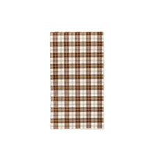 Load image into Gallery viewer, Harvest Brown Plaid Paper Dinner Napkin