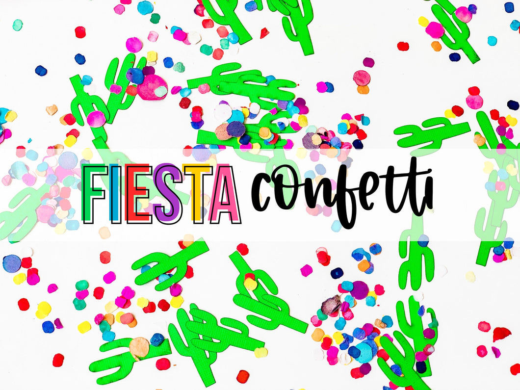Fiesta Confetti - Cactus Party Decor - Fiesta Decorations - Cactus Confetti - Summer Party - Mexican Theme