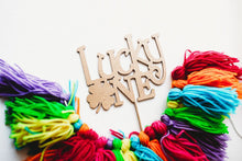 Load image into Gallery viewer, Lucky One Cake Topper - First 1st Birthday - Shamrock - St. Patrick's Day - Centerpiece - Shamrock Cake Topper - Valentine's Day - I'm Lucky