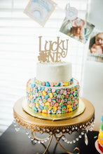 Load image into Gallery viewer, Lucky One Cake Topper - First 1st Birthday - Shamrock - St. Patrick's Day - Centerpiece - Shamrock Cake Topper - Valentine's Day - I'm Lucky