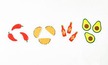 Load image into Gallery viewer, Cinco De Mayo - Taco Fiesta Confetti - Taco Guac Hot Sauce Party Decor - Fiesta Decorations - Fiesta Confetti - Summer Party - Mexican Theme