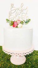 Load image into Gallery viewer, Baby In Bloom Cake Topper - Floral Baby Shower - Pink and White Cake Topper - Floral Cake Topper - Bridal Baby Shower - 1st First Birthday
