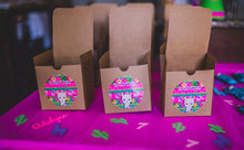 Load image into Gallery viewer, Llama Favor Boxes - Llama Cactus Party - Party Favor Box - Goody Goodie Bags Tags - Box for Treats - Gift Box - Mini Box - 4x4x4 - Candy Box
