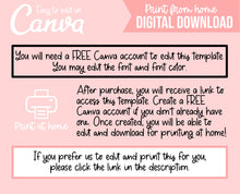Load image into Gallery viewer, Kitty Table Sign - EDITABLE in Canva - Printable - Print From Home - Kitten Kitty Party - Happy Birthday Party Sign - Welcome