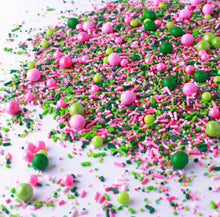 Load image into Gallery viewer, Pink Green Sprinkle Mix - Killarney Rose - Cupcake - Cake - Candy - Cookie - Sprinkle Mix - Llama Cactus Party - Sprinkle Pop Sprinkles