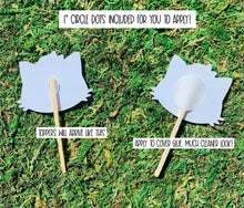 Load image into Gallery viewer, Cactus Cupcake Toppers - Cactus Die Cuts - Cactus Party Decorations - Llama Cactus - Kawaii Cactus - Summer Party - Hot Pink Black Green