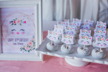 Load image into Gallery viewer, Kitty Table Sign - EDITABLE in Canva - Printable - Print From Home - Kitten Kitty Party - Happy Birthday Party Sign - Welcome