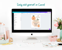 Load image into Gallery viewer, Little Cutie Shower Invitation - Gender Neutral - Orange Clementine Baby Shower - Digital Download - EDITABLE in Canva - Print From Home