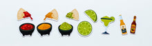 Load image into Gallery viewer, Mexican Fiesta Confetti - Queso Chips Guacamole Salsa - Beer - Margarita - Nachos - Mexican Food - Fiesta - Summer - Mexico