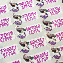 Load image into Gallery viewer, Mermaid Stickers - School Supply Label - Waterproof - Back To School - Daycare Labels - Stickers for School - Personalized Sticker|Labels
