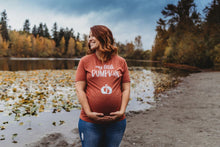 Load image into Gallery viewer, Pregnancy Announcement - Expecting Shirt - Pumpkin Fall Thanksgiving - Baby Bump - Shirt for Expecting Mom Mama - My Little Pumpkin Bumpkin