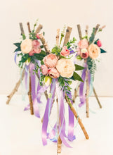 Load image into Gallery viewer, Boho Floral Centerpiece - Teepee Tee Pee Centerpiece - Wild One - Two Wild - Tribal Theme - Woodland - Rustic - Baby Shower - Birthday Party