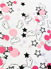 Load image into Gallery viewer, Hey Boo Confetti - Ghosts Confetti Mix - Pink Halloween - Girly Halloween - Black and Pink Halloween Theme
