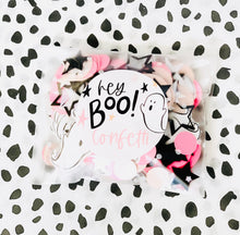 Load image into Gallery viewer, Hey Boo Confetti - Ghosts Confetti Mix - Pink Halloween - Girly Halloween - Black and Pink Halloween Theme