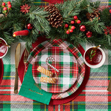 Load image into Gallery viewer, Winter Plaid Small Plates (10 per pack)
