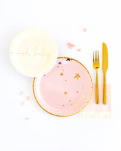 Load image into Gallery viewer, Baby Pink Star 9&quot; Plates

